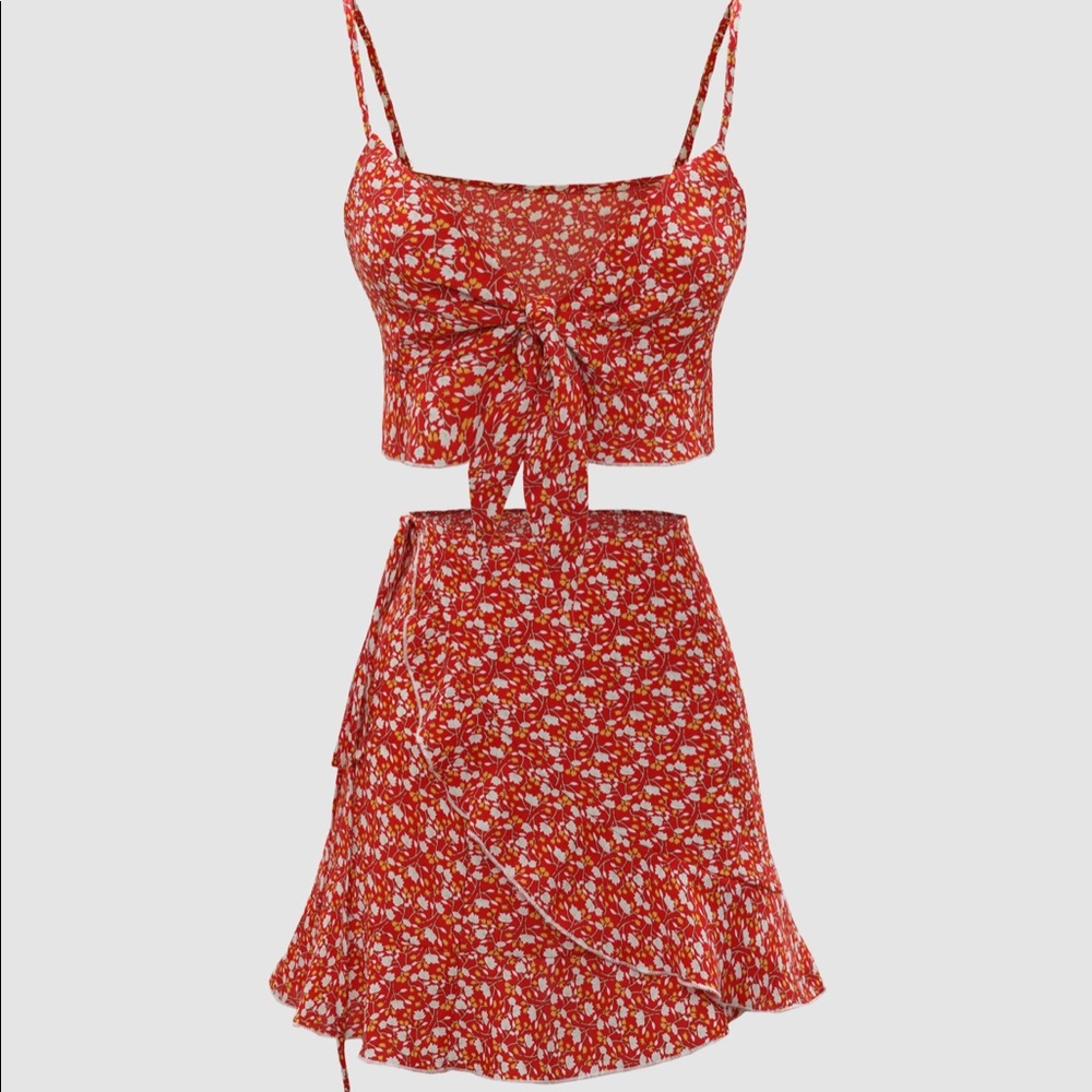 COPY - Cider Dusty Bow Cami Skirt Set Size XS